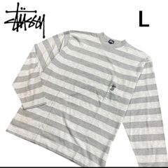 old stussy ボーダー ロンT Tシャツ オールドステューシー US - メルカリ