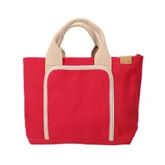 ☆ RED ☆ DOT&STRIPE フロントポケットミニトート dot&stripe トートバッグ ミニ トートバック トート 手提げ ミニトート ミニトートバッグ ミニトートバック ショルダー ポケット フロントポケット 収納 シンプル 無地