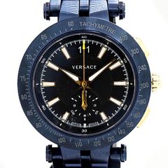 新品電池】VERSACE クォーツ腕時計 ブラック SWISS MADE - メルカリ