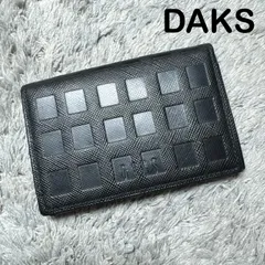 DAKS ダックス カードケース 名刺入れ レザー ブラックのサムネイル