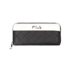 ☆ キルトブローチBK/WH ☆ FILA フィラ 長財布 FILA フィラ 財布 長財布 さいふ サイフ お財布 レディース メンズ 女の子 女性 男の子 男性 通学 通勤 ラウンドファスナー ブランド 合皮 おしゃれ シンプル かわいい