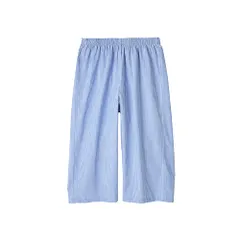 新品 アイメディア(Aimedia) リラックスステテコ レディース Mサイズ 短パン ブルー 綿100% ステテコ 部屋着 パジャマ ルームウェア