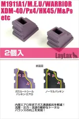 東京マルイ ワイドユース (M1911 M&P9 MP7他) ガスルート シールパッキン エアロ [2個入] ライラクスのサムネイル