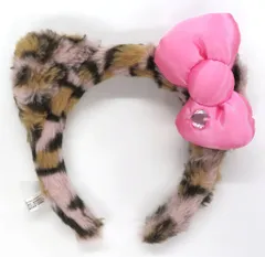 【中古】アクセサリー(非金属) ハローキティ(ヒョウ柄) カチューシャ 「ハローキティ」 ユニバーサル・スタジオ・ジャパン限定