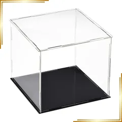 【新品】 uxcell 陳列ケースボックス 防塵 保護 ショーケースキューブグッズショーボックス アクリル クリア 15x15x15 cm 1のサムネイル