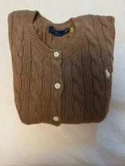 ポロラルフローレン ケーブルニット カーディガン L