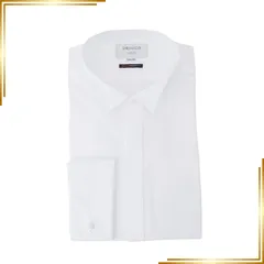 【新品】 [オリヒカ] ウィングカラーシャツ 形態安定 綿100% フォーマル モーニング 結婚式 シャツ メンズ 白無地 FWGY54MJ 首回り37cm裄丈82cm 1