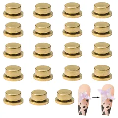 ベアリングツール 20個セット 回転 台座 ネイルパーツ 立体 ロータリー ベアリング スピン ネイル チャーム ジュエリーパーツ ネイルアート アクセサリー