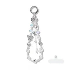 新品 [CSILOVEE] スマホストラップ ストラップ ラインストーン ビーズ パール 手首 レディ ショルダー 蝶 蝶 キラキラ カラフル 活発で可愛い おしゃれ 人気 着脱簡単 全スマホ対応 忘れ物防止 耐久性 韓国 タグ1枚付き (G)