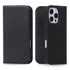 VISOUL iPhone16 ProMax 対応ケース 手帳型 本革 スマホケース レザーケース 手帳型ケース アイフォン16Promax ケース MagSafe対応 カード収納 携帯ケース 全面保護 マグネット 柔軟なTPU素材 アイホン16 ProMax