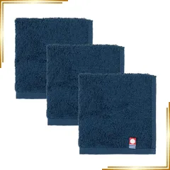 【新品】 オルタ(oruTa) タオルハンカチ 無地 3枚セット 今治 小さめ メンズ 綿 ふわふわ 日本製 22×22cm ハンドタオル nagisa おしゃれ 可愛い 蛍光染料不使用 ネイビー 1