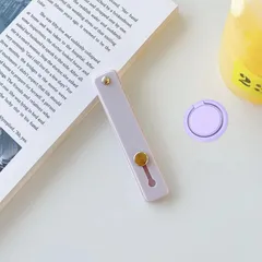 スマホリング かわいい シンプル おしゃれ スマホバンド スマホベルト スマホスタンド リングホルダー 可愛い カワイイ オシャレ アイフォン用 スマートフォン グリップ スマホホルダー スマホ iPhone落下防止 スマホスライドベルト 無地 全機種対応 大のサムネイル