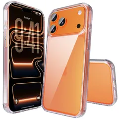 PinLiSheng iPhone 17 PRO 用 ケース 3倍米軍MIL規格 PC背面TPUバンパー 耐衝撃 黄変防止 指紋防止 アイフォン17 PRO携帯スマホケース 耐衝撃 SGS認証 薄型 ストラップホール付き いPhone17 PRO 対応 6 0