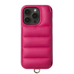 【 DEMIU デミュウ 】 〔 iPhone対応 15Pro用 〕 スマホケース 携帯カバー 背面 手帳型 本革 プレゼント ギフト バロン BALLON 〔 マゼンタピンク 〕