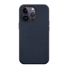 CASETiFY ペブル iPhone 14 Pro ケース [1.5mからの落下試験をクリア/MagSafe対応] - ネイビーブルーa