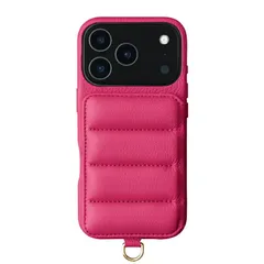 【 DEMIU デミュウ 】 〔 iPhone対応 17Pro用 〕 スマホケース 携帯カバー 背面 手帳型 本革 プレゼント ギフト バロン BALLON 〔 マゼンタピンク 〕