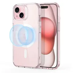 【米軍MIL規格・Magsafe対応】ESR iPhone 15 ケース ワイヤレス充電対応 耐黄変 耐衝撃 ストラップホール付き エアガードコーナーiPhone15 ケース 傷に強い背面 傷防止 指紋防止 滑り止め あいふおん15対応 磁気スマホケース  0