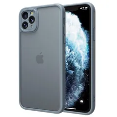iPhone 11 Pro ケース iphone ケース 11 Pro スマホカバー 耐衝撃 指紋防止 滑り止め マット半透明 黄ばみなし レンズ保護 米軍MIL規格アイフォン11 Pro 用カバー インチ PinLiSheng (ライトブルー, iPho 0