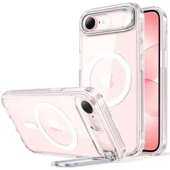 【デザイン受賞シリーズ！】ESR iPhone 17e ケース iPhone16e用 MagSafe対応 4倍米軍MIL規格 カメラ保護 隠しスタンド 調整可能 ワイヤレス充電 エアガードコーナー 耐衝撃 傷防止 軽量 マグネットスマホケース 高耐久性 Q 1
