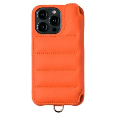 【 DEMIU デミュウ 】 〔 iPhone対応 14Pro用 〕 スマホケース 携帯カバー 背面 手帳型 本革 プレゼント ギフト バロン BALLON 〔 オレンジ 〕