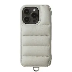 【 DEMIU デミュウ 】 〔 iPhone対応 15Pro用 〕 スマホケース 携帯カバー 背面 手帳型 本革 プレゼント ギフト バロン BALLON 〔 パール 〕