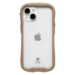 【Amazon.co.jp 限定】iFace Reflection iPhone 15/14/13 ケース ケース クリア 強化ガラス (ベージュ)【エコPKG】【 アイフェイス アイフォン15 14 13 カバー スマホケース 透明 耐衝撃 ストラップホ 0