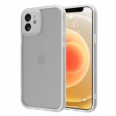 iphone 12 mini ケース スマホカバー 耐衝撃 指紋防止 滑り止め マット半透明 黄ばみなし レンズ保護 米軍MIL規格アイフォン12 mini用カバー インチ PinLiSheng (白, iphone 12 mini) 0