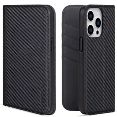 VISOUL iPhone14 Pro Max 対応 ケース 手帳型 本革 レザー アイフォン14Pro Max スマホケース カード収納 携帯カバー 全面保護 マグネット 横置きスタンド 6.7インチ アイホン14 Pro Maxブラック