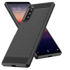 HAYNJWSLB ケース 対応 Xperia 10 IV 用の ケース 耐衝撃 TPU 薄型 軽量 対応 ソフト エクスペリア10 IV SO-52C SOG07 用のカバー カーボン風 デザイン ワイヤレス充電 角保護強化 柔らかい 耐久 指紋防止 黄変防のサムネイル