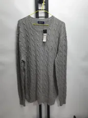 ポロ ラルフローレン ケーブル編み ニット コットン セーター グレー 新品 LT