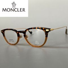 MONCLER メガネ ウェリントン アジアンフィット ブラウン