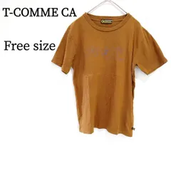 T-COMME CA ティーコムサ Tシャツ トップス クルーネック ヴィンテージ 半袖 イラスト ペイント メンズ Fのサムネイル