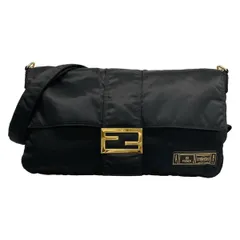 FENDI(フェンディ) ショルダーバッグ美品  マンマバケット 7VA474 黒 FENDI×PORTER/2way