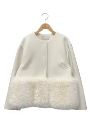 新品未使用】CELFORDセルフォード♪裾ファーポンチブルゾン OWHT 36