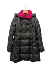 ソニアリキエル WYHW6003 ダウンコート 38 ブラック ニット付け襟 ITJMKE8U011P