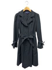 美品✨ フォクシーニューヨーク マットストレッチグログランコート ブルー 38 美品♡フォクシーニューヨーク マットストレッチグログランコート