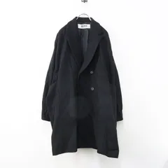 美品 バージスブルック BASISBROEK ウールダブルブレストコート 1＼ブラック オーバーサイズ ジャケット メンズ【2400014885453】のサムネイル