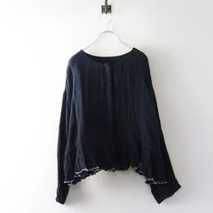 Marble SUD コウモリレースブラウス Fサイズ 刺繡 ネイビー - メルカリ