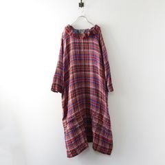 HOLIDAY CHECK LINEN LONG DRESS ワンピース - メルカリ
