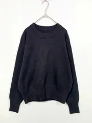 Spick & Span スピック＆スパン コットンスムースプルオーバー ニット セーター 黒 ■◇ レディース