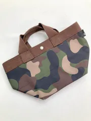 ROOTOTE ルートート スナップボタン カモフラ柄 迷彩 トート バッグ 緑×茶 ■■ レディース