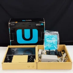 【D34915】（現状品）Wii U 本体 32GB クロ GamePad赤点滅 箱説付 ※訳あり※