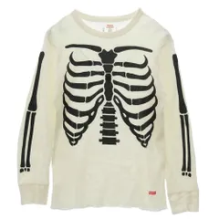 Supreme シュプリーム x Hanes Bones Thermal Crew ヘインズ ボーンズ サーマル クルーネック カットソー ホワイト系 ブラック系 L【中古】