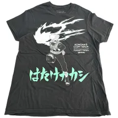 NARUTO Shippuden ナルト疾風伝 はたけカカシ 半袖Ｔシャツ アニメ キャラクター ブラック(メンズ M)中古 古着 X8084