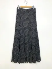 COLLAGE GALLARDAGALANTE コラージュ ガリャルダガランテ レース マーメイド スカート sizeF/チャコール ■■ レディース