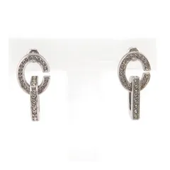 ディオール CD LOCK ピアス メタル ラインストーン ユニセックス Dior【中古】 【アパレル・小物】