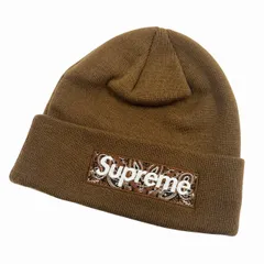 シュプリーム SUPREME 19AW Bandana Box Logo Beanie バンダナ ボックス ロゴ ビーニー ニット帽 茶 ブラウン ブランド古着ベクトル 中古☆AA★▲260410