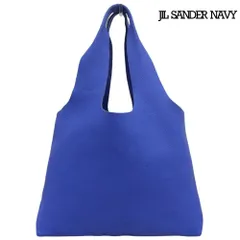 H345 良品✨ジルサンダーネイビー　ハンドバッグ　レザー　ロープ　保存袋付き JIL SANDER NAVY/ジルサンダーネイビー】よりポーチ付きレザー