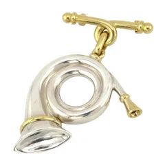 エルメス ホルン モチーフ ブローチ メタル ユニセックス HERMES【中古】 【アパレル・小物】