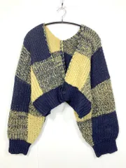 KBF ケービーエフ アーバンリサーチ BIGチェックショート カーディガン sizeOne/ネイビーミックス ■■ レディース